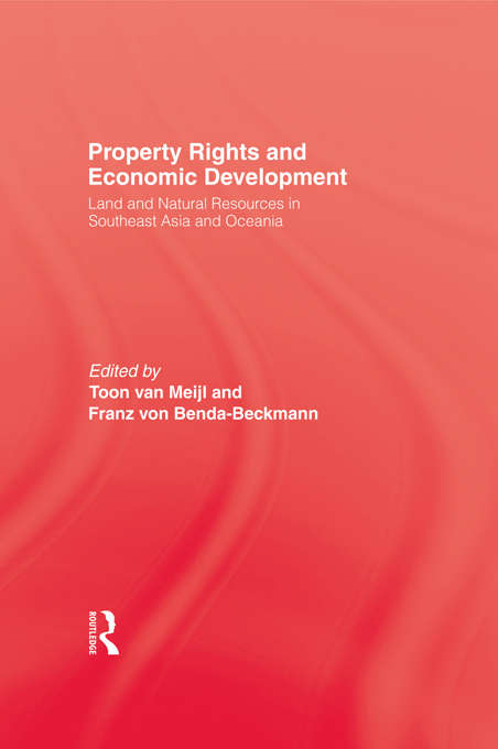 Book cover of Property Rights & Economic Development