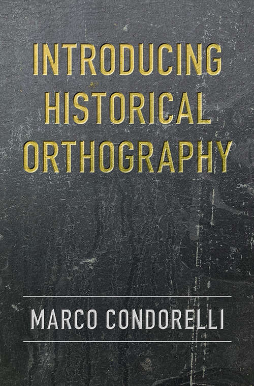 Book cover of Introducing Historical Orthography