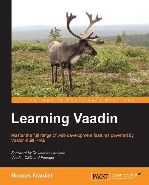 Book cover of Learning Vaadin 7
