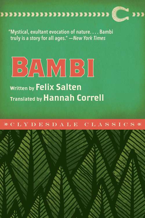 Book cover of Bambi: A Life In The Woods (Clydesdale Classics: Vol. 146)