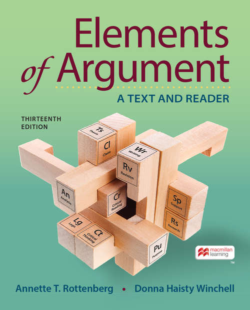 Book cover of Elements of Argument: A Text and Reader (Thirteenth Edition)