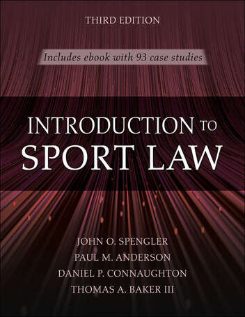 Book cover of Introduction to Sport Law: With Case Studies in Sport Law (3rd)