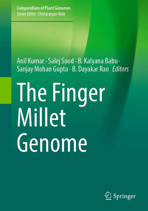 Book cover of The Finger Millet Genome (1st ed. 2022) (Compendium of Plant Genomes)