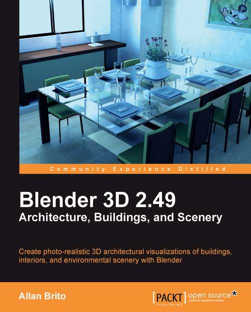 Book cover of Blender 3D 2.49 Architecture, Buidlings, and Scenery