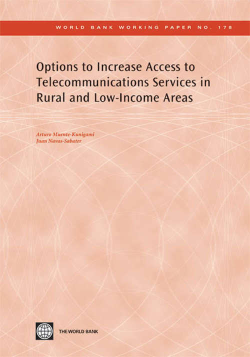 Book cover of Options to Increase Access to Telecommunications Services in Rural and Low-Income Areas