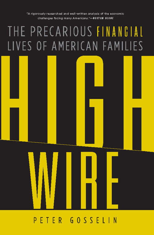 Book cover of High Wire $ The Precarious Financial Lives of American Families