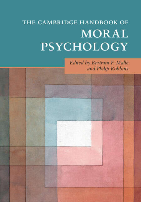 Book cover of The Cambridge Handbook of Moral Psychology (Cambridge Handbooks in Psychology)
