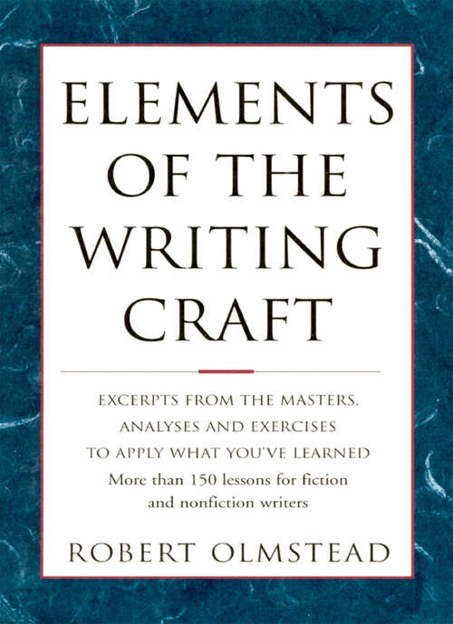 Book cover of Elements of The Writing Craft