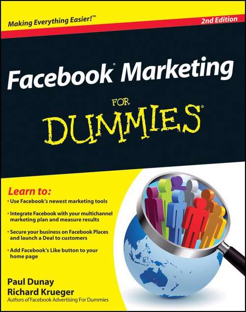 Book cover of Facebook Marketing For Dummies, 2nd Edition