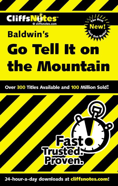 Book cover of CliffsNotes on Baldwin's Go Tell It on the Mountain