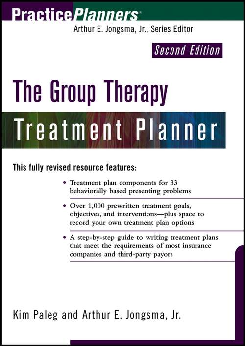 Book cover of The Group Therapy Treatment Planner