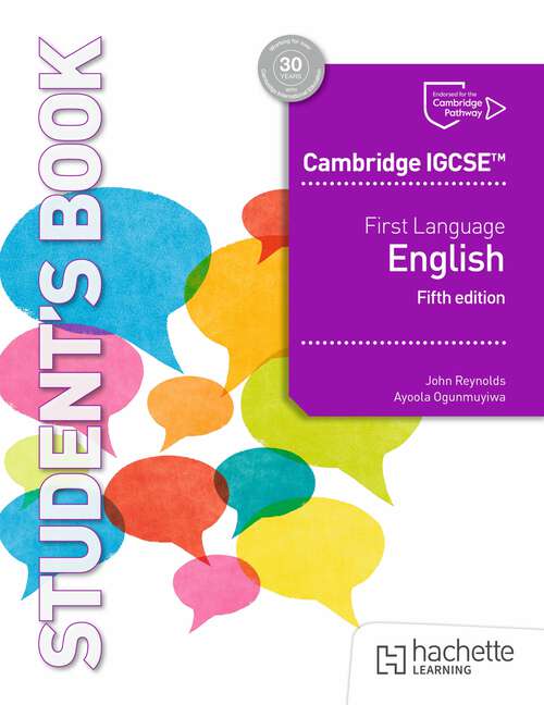 Book cover of Cambridge IGCSE First Language English Fifth Edition