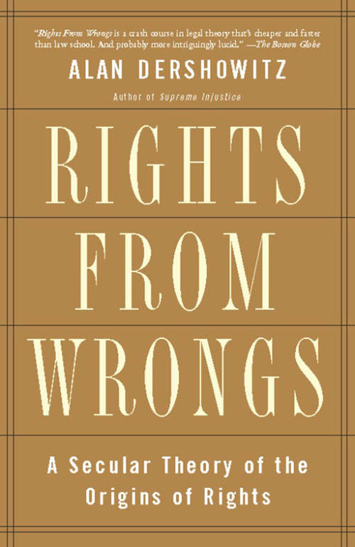 Book cover of Rights from Wrongs