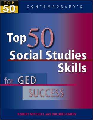 Book cover of Contemporary's, Top 50 Social Studies Skills for Ged Success [Grade 9-12]