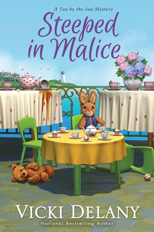 Book cover of Steeped in Malice (Tea by the Sea Mysteries #4)