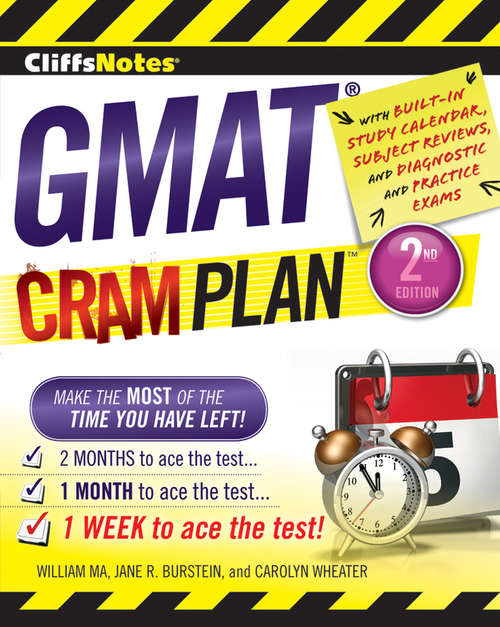 Book cover of CliffsNotes GMAT Cram Plan, 2nd Edition
