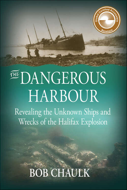 Book cover of The Dangerous Harbour: Revealing the Unknown Ships and Wrecks of the Halifax Explosion