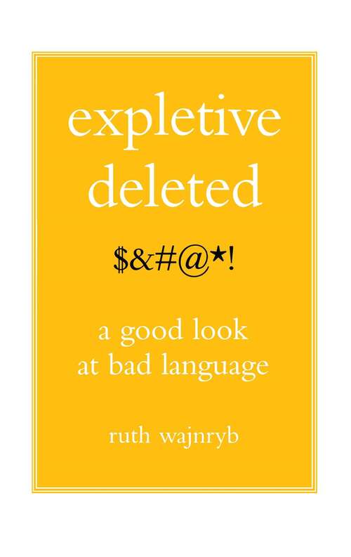 Book cover of Expletive Deleted
