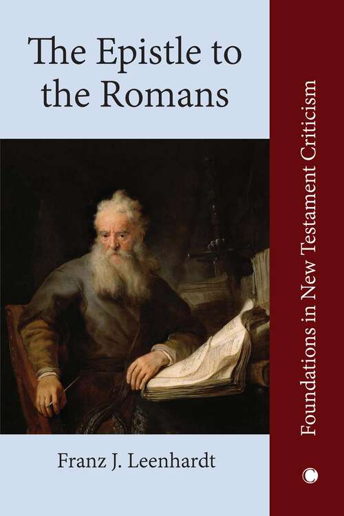 Book cover of The Epistle to the Romans (1) (Library of Theological Translations)