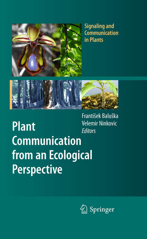 Book cover of Plant Communication from an Ecological Perspective