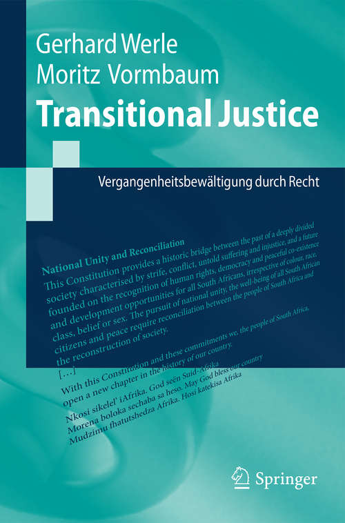 Book cover of Transitional Justice: Vergangenheitsbewältigung durch Recht (Springer-Lehrbuch)