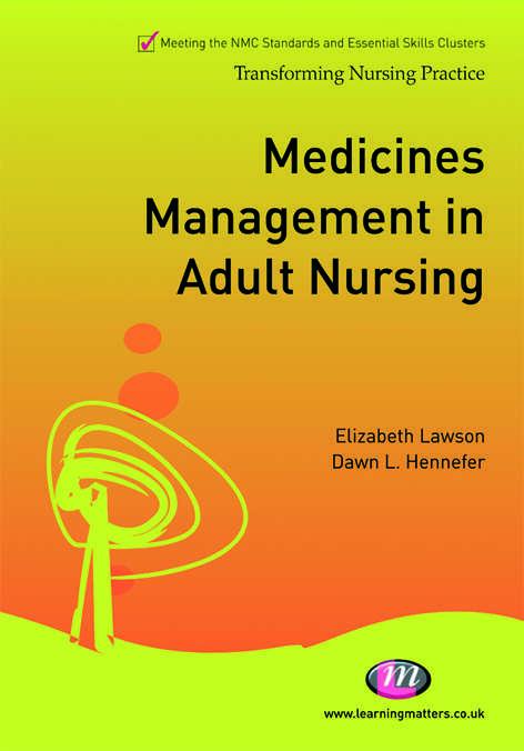 Book cover of Medicines Management in Adult Nursing