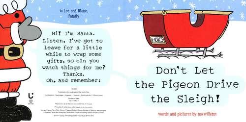 Book cover of Don't Let the Pigeon Drive the Sleigh! (Pigeon)