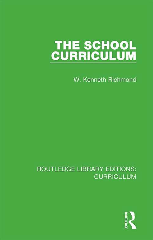 Cover image of The School Curriculum