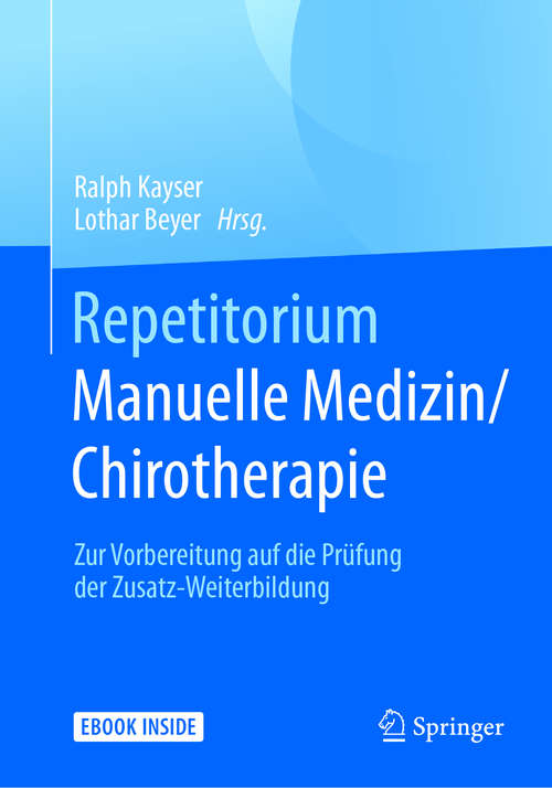 Book cover of Repetitorium Manuelle Medizin/Chirotherapie