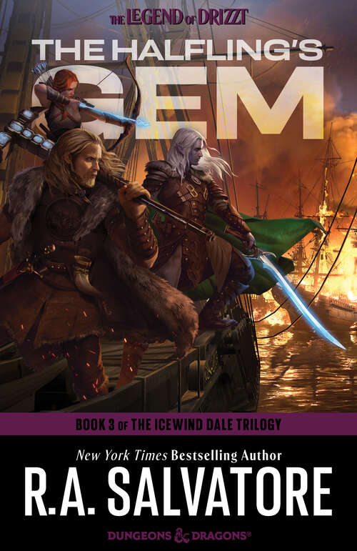 Book cover of The Halfling's Gem: The Icewind Dale Trilogy #3) (The Legend of Drizzt #6)