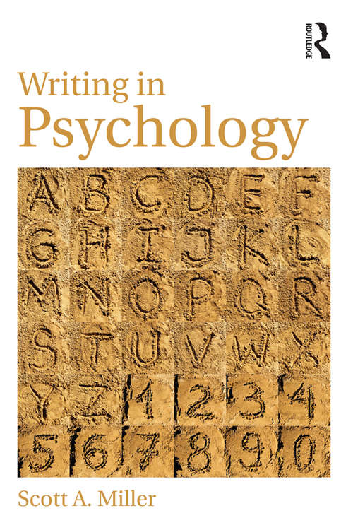 Book cover of Writing in Psychology