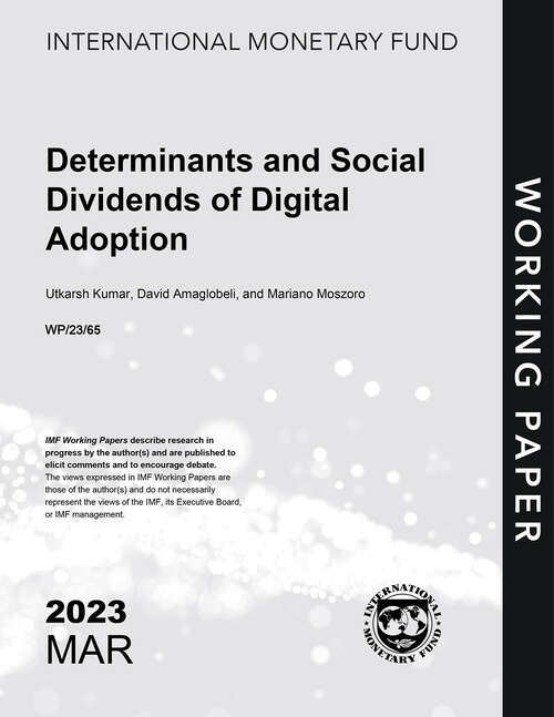 Book cover of Determinants and Social Dividends of Digital Adoption (Imf Working Papers)