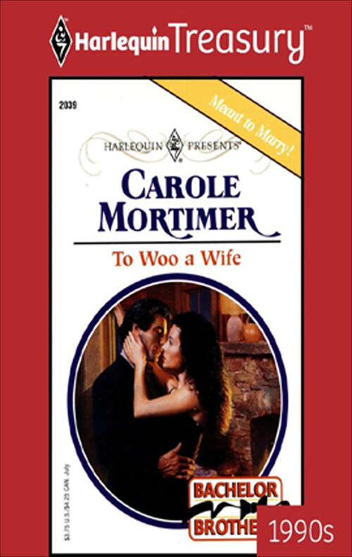 Book cover of To Woo a Wife (Bachelor Brothers #1)