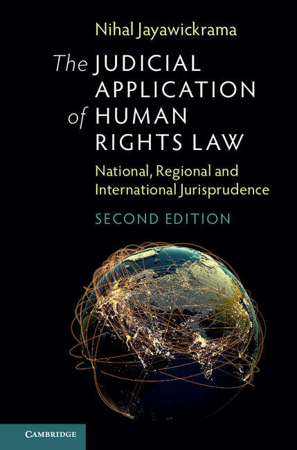 Book cover of The Judicial Application of Human Rights Law: National, Regional and International Jurisprudence