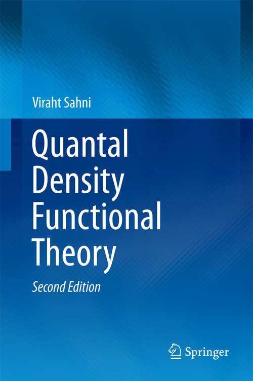 Book cover of Quantal Density Functional Theory