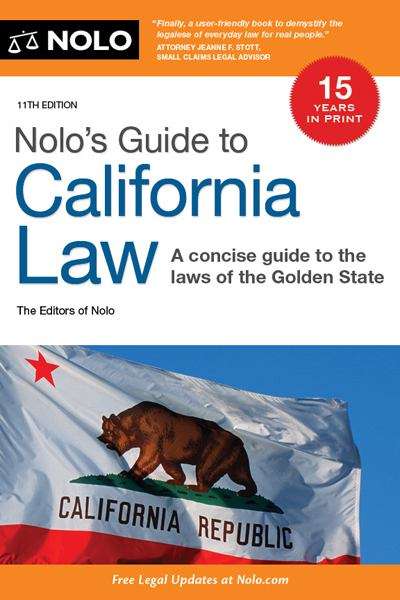 Book cover of Nolo's Guide to California Law
