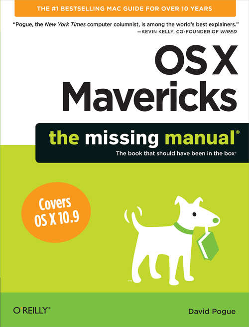 Book cover of OS X Mavericks: The Missing Manual