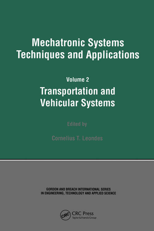 Book cover of Mechatronic Systems Techniques and Applications (Mechatronic Systems, Techniques and Applications)