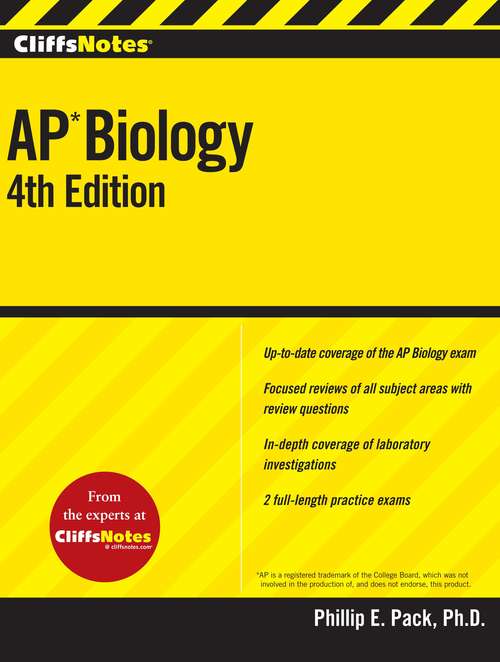 Book cover of CliffsNotes AP Biology, Fourth Edition