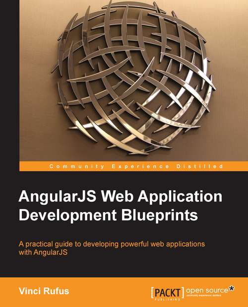 Book cover of AngularJS Web Application Development Blueprints