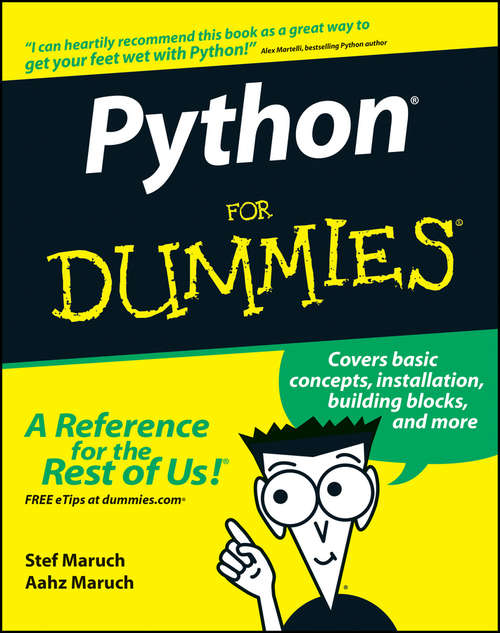 Book cover of Python For Dummies