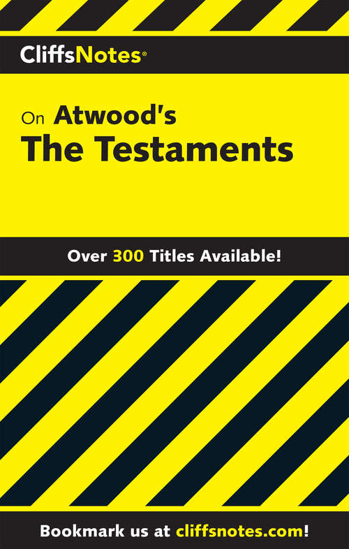 Book cover of CliffsNotes on Atwood's The Testaments