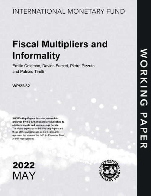 Book cover of Fiscal Multipliers and Informality (Imf Working Papers)