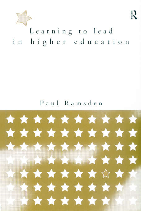 Book cover of Learning to Lead in Higher Education