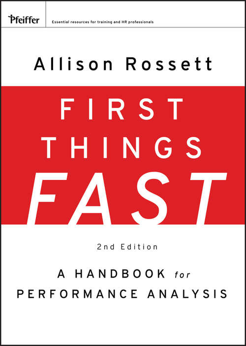 Book cover of First Things Fast