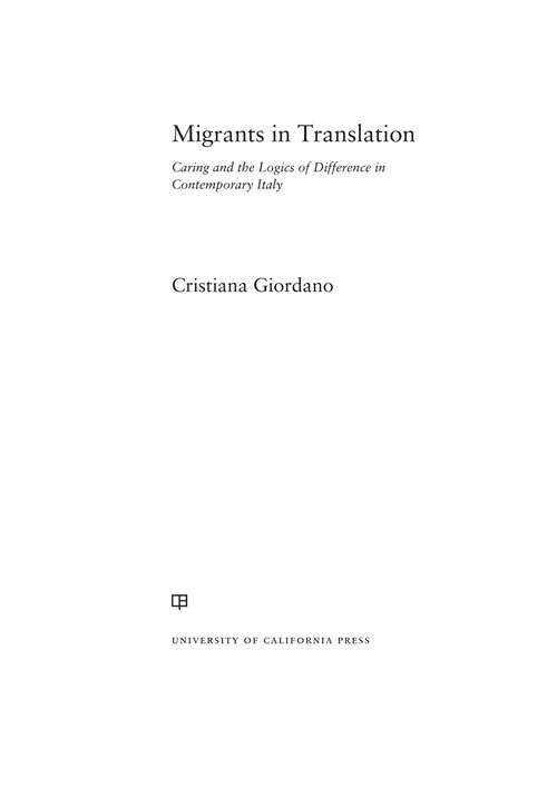 Book cover of Migrants in Translation