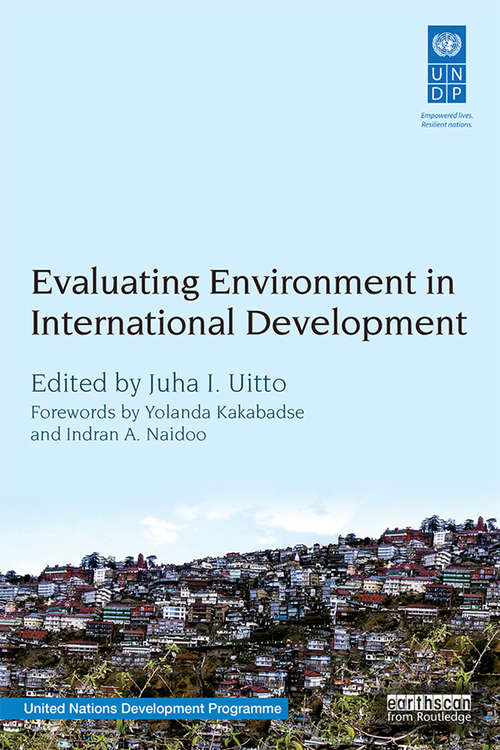 Book cover of Evaluating Environment in International Development