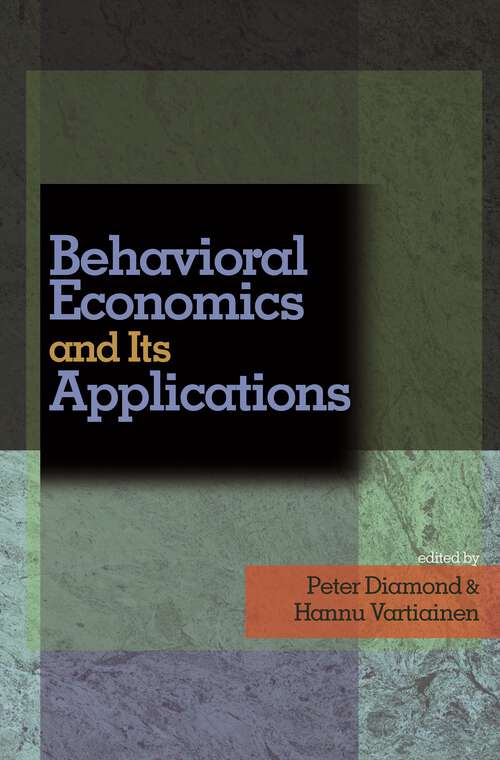 Book cover of Behavioral Economics and Its Applications