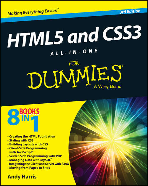 Book cover of HTML5 and CSS3 All-in-One For Dummies