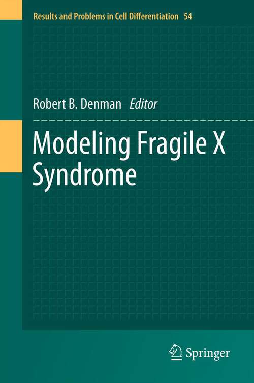 Book cover of Modeling Fragile X Syndrome